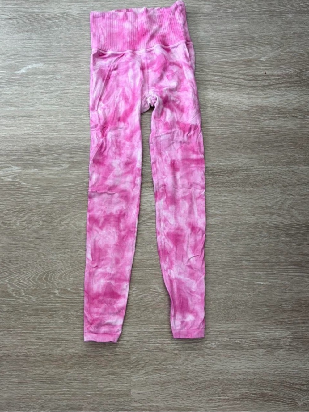 FP Movement by Free People Pink Tie-Dye Leggings